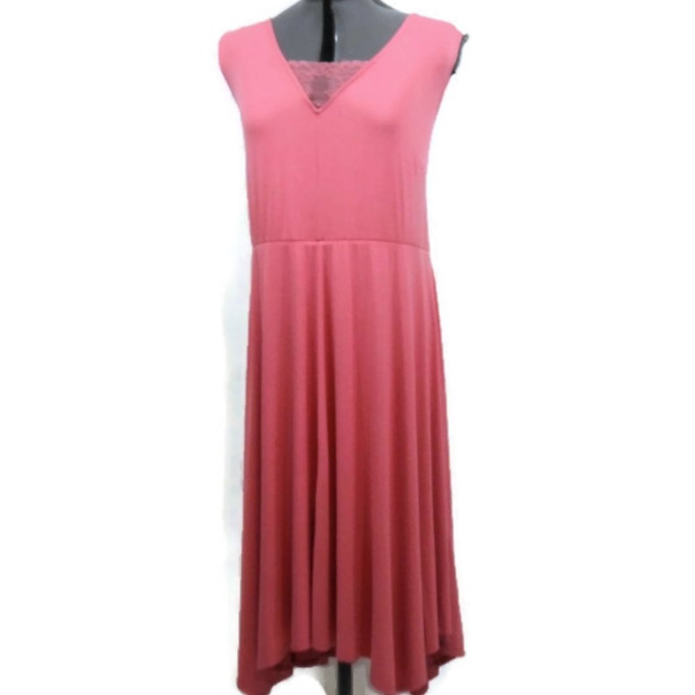 NWT Lane Bryant Rose Colored Swing Tank Dress - Picture 1 of 8